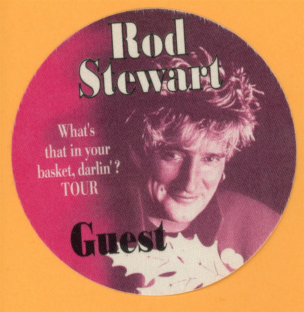 Rod Stewart 2009 What's in Your Basket Concert Tour Guest Backstage Pass