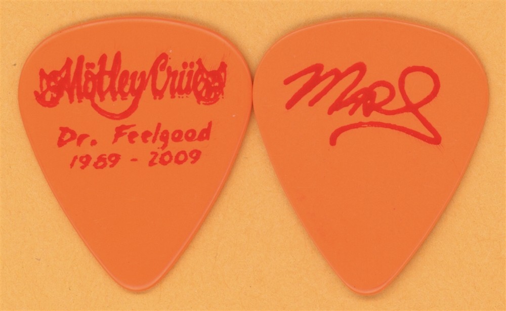 Motley Crue Mick Mars Vintage Guitar Pick - 2009 Dr. Feelgood 20th Tour