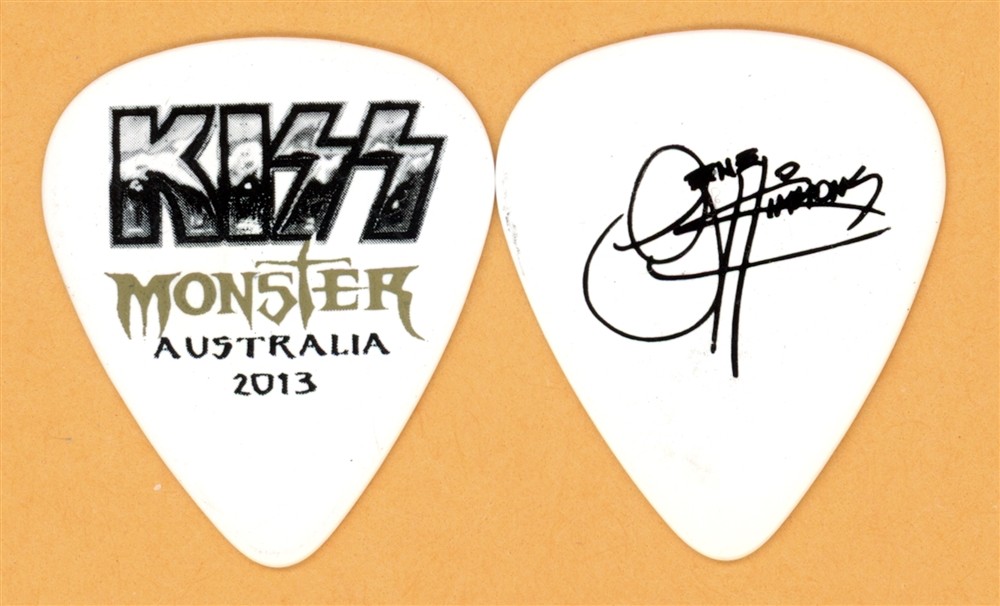 KISS Gene Simmons Vintage Guitar Pick - 2013 Monster Australia Tour
