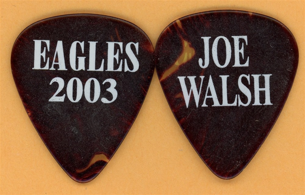 Eagles Joe Walsh Vintage Guitar Pick - 2003 US Tour