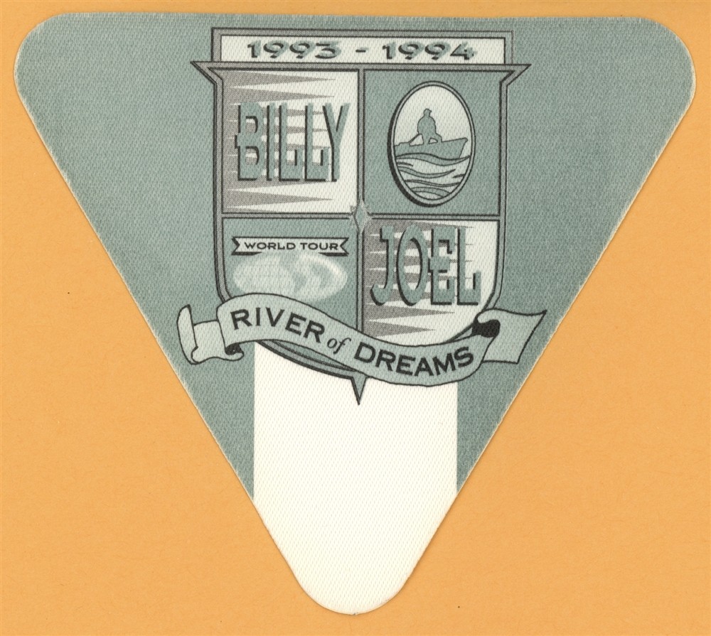 Billy Joel 1993 River of Dreams Concert Tour After Show Backstage Pass