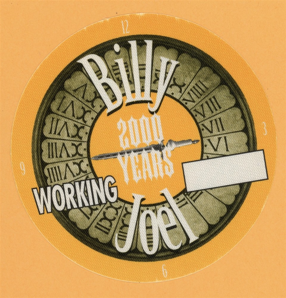 Billy Joel 2000 Years Millennium Concert Tour Working Backstage Pass