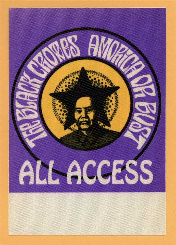 Black Crowes 1995 Amorica or Bust Concert Tour All Access Backstage Pass