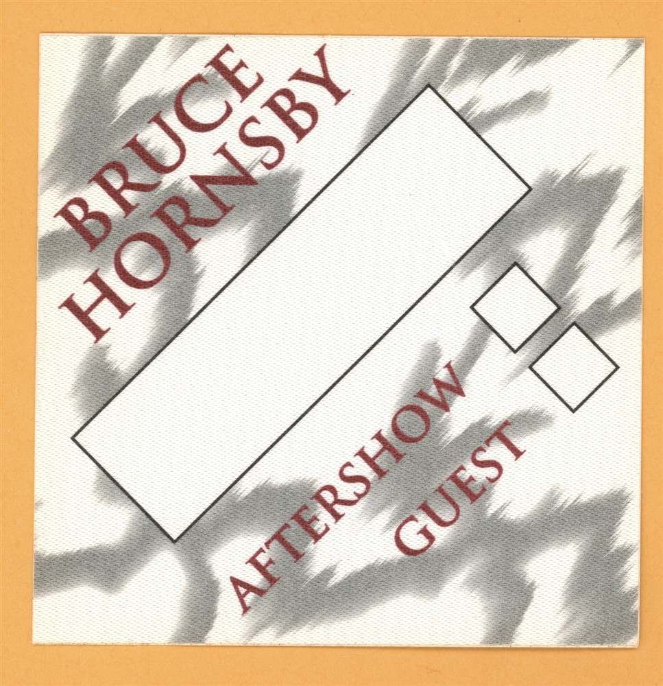 Bruce Hornsby 1996 Hot House Concert Tour GUEST Backstage Pass