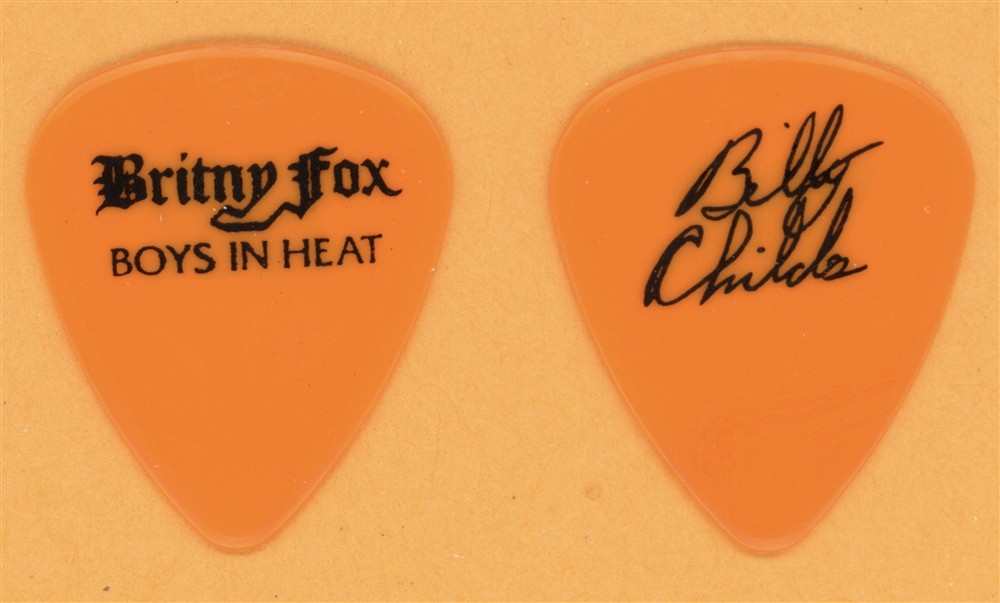 Britny Fox Billy Childs Vintage Guitar Pick - 1989 Boys in Heat Tour