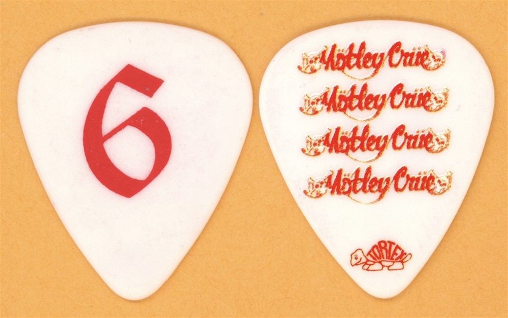 Motley Crue Nikki Sixx 6 Vintage Guitar Pick - 2009 US Tour