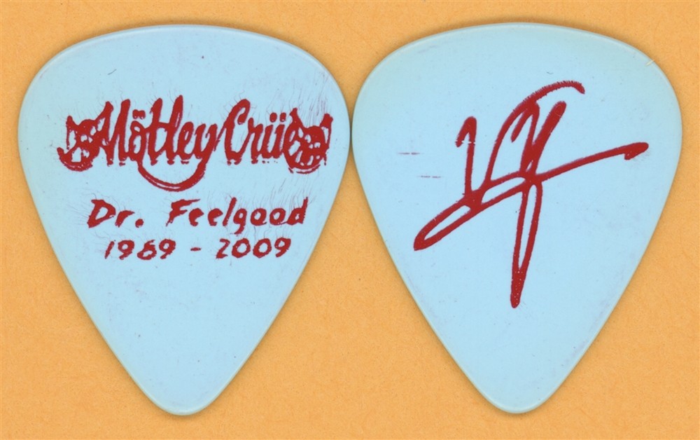 Motley Crue Vince Neil Vintage Guitar Pick - 2009 Dr. Feelgood 20th Tour