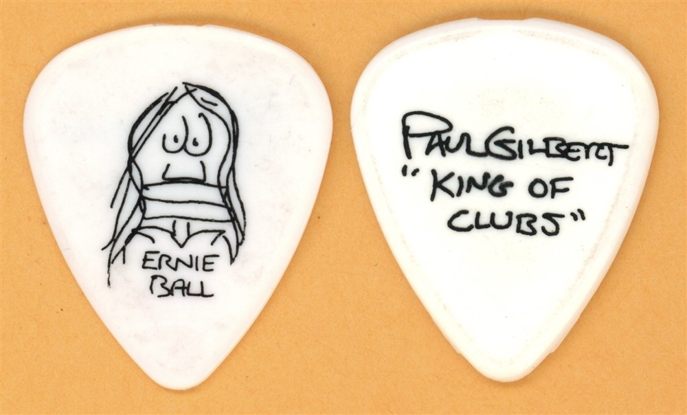 Mr. Big Paul Gilbert Vintage Guitar Pick - 1998 King of Clubs Tour