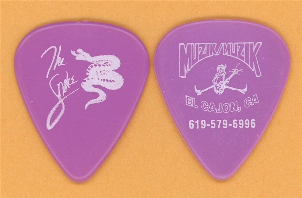 Skid Row Dave Snake Sabo Vintage Guitar Pick - 1995 Subhuman Race Tour