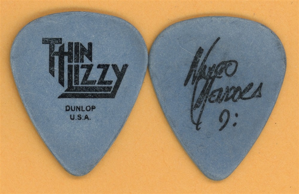 Thin Lizzy Marco Mendoza Vintage Guitar Pick - 2007 Tour