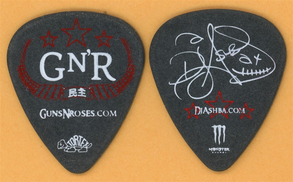 Guns N Roses DJ Ashba Vintage Guitar Pick - 2011 Chinese Democracy Tour