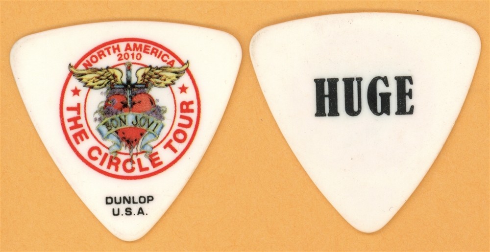 Bon Jovi Hugh McDonald Vintage Guitar Pick - 2010 The Circle US Tour