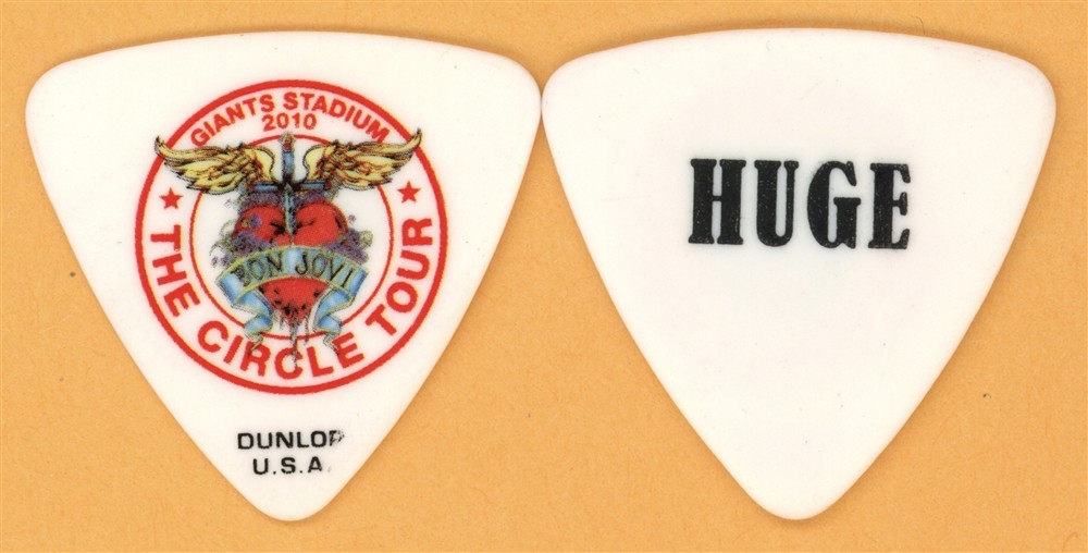 Bon Jovi Hugh McDonald Vintage Guitar Pick - 2010 The Circle Giants Stadium Tour