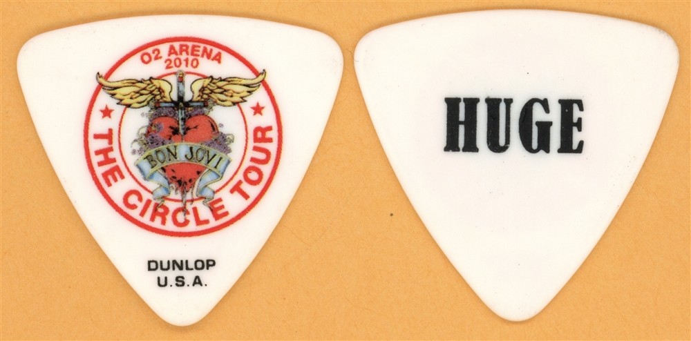 Bon Jovi Hugh McDonald Vintage Guitar Pick - 2010 The Circle UK O2 Tour