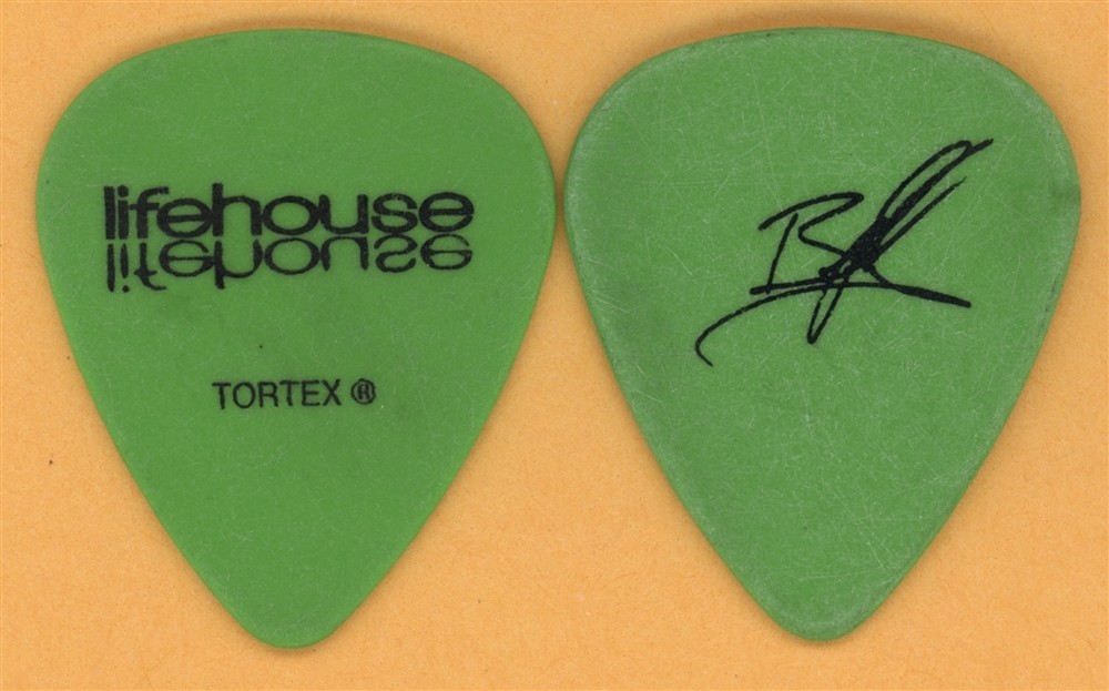 Lifehouse Bryce Soderberg Vintage Guitar Pick - 2010 Smoke and Mirrors Tour
