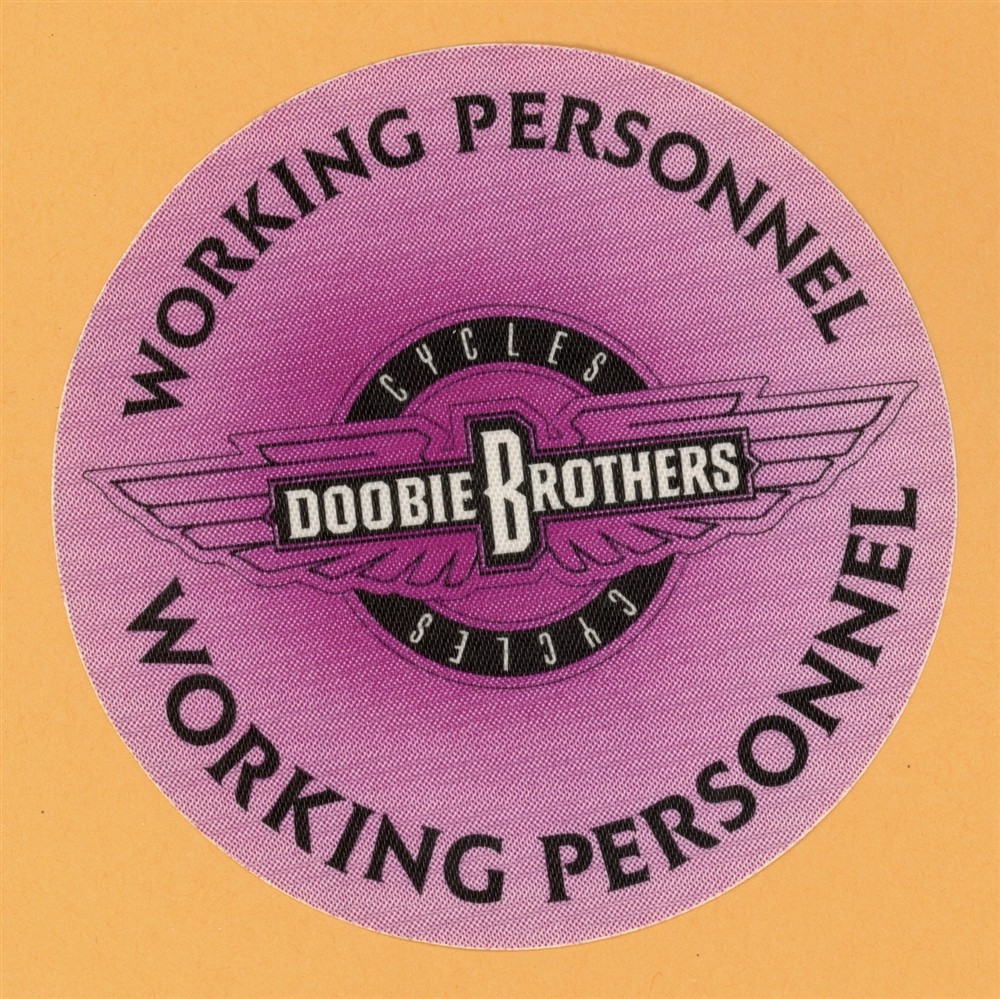 Doobie Brothers 1989 Cycles Concert Tour WORKING Backstage Pass