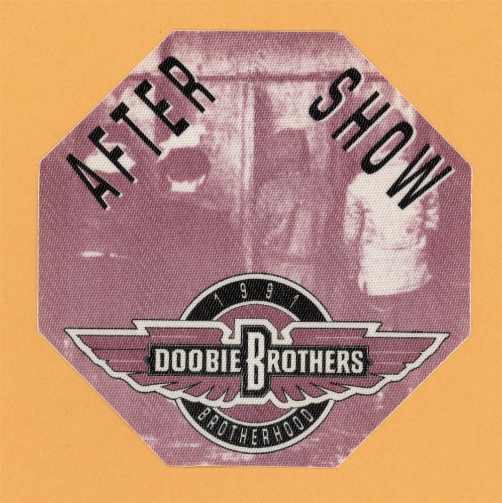 Doobie Brothers 1991 Brotherhood Concert Tour AFTER SHOW Backstage Pass