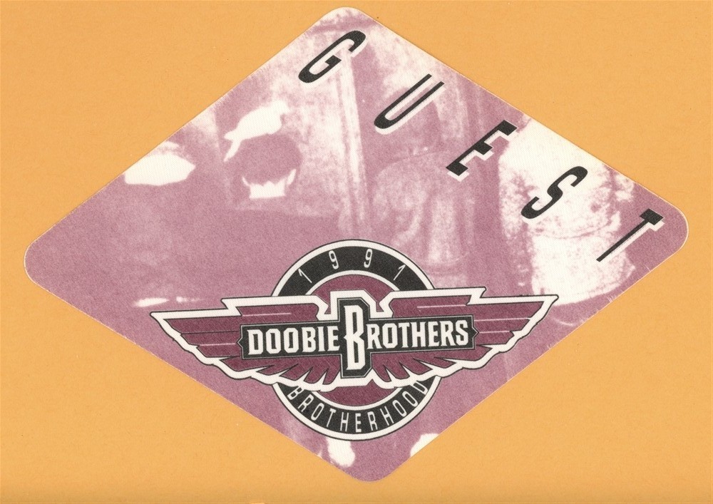 Doobie Brothers 1991 Brotherhood Concert Tour GUEST Backstage Pass