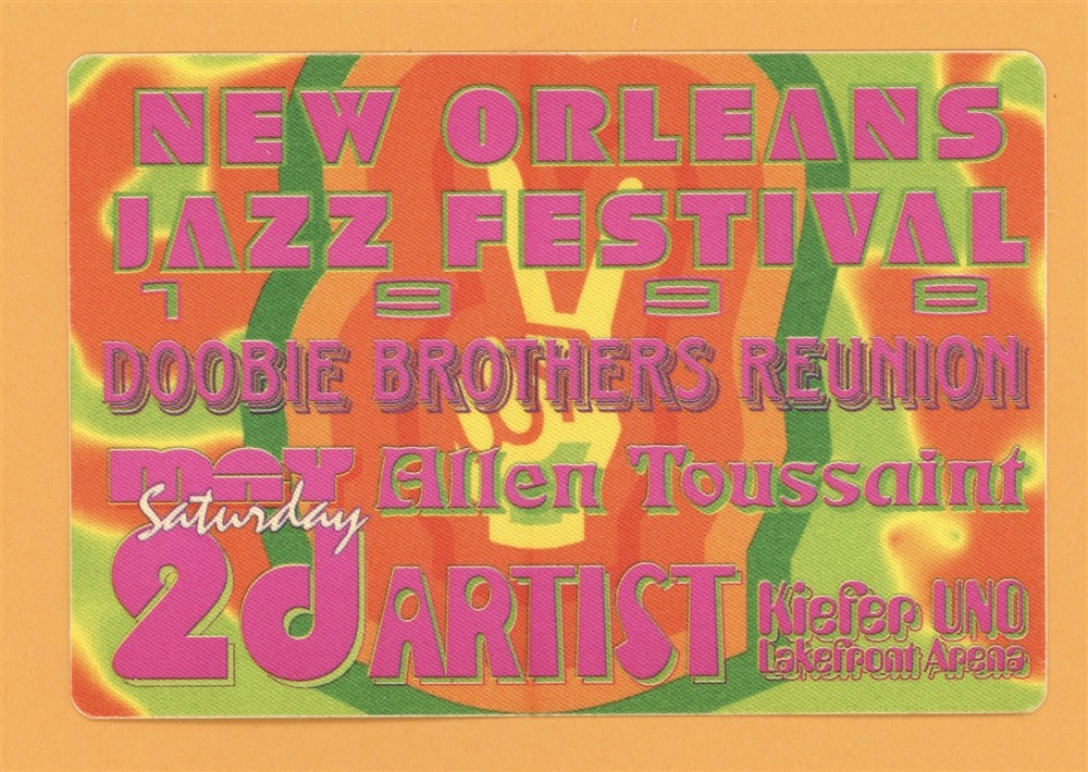 Doobie Brothers 1998 Jazz Festival Concert Tour ARTIST Backstage Pass