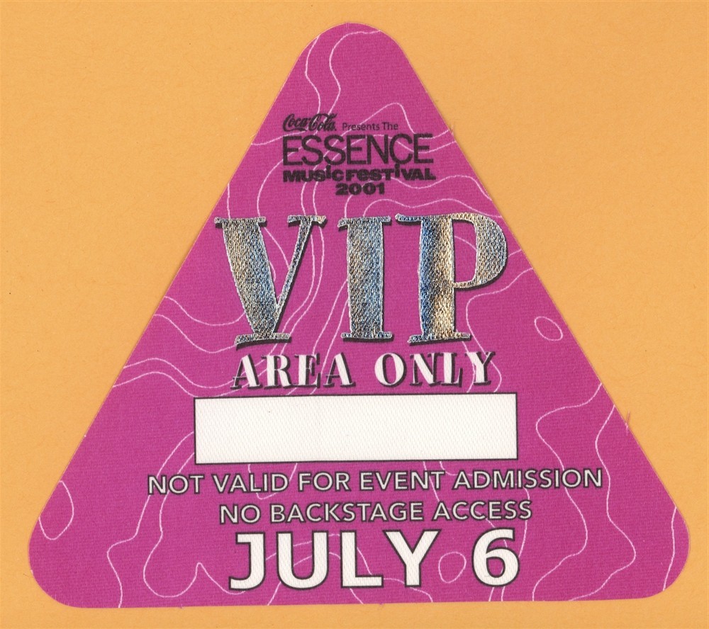 Destinys Child 2001 Essence Festival Concert Tour VIP Backstage Pass