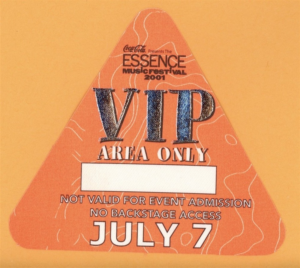Destinys Child 2001 Essence Festival Concert Tour VIP Backstage Pass