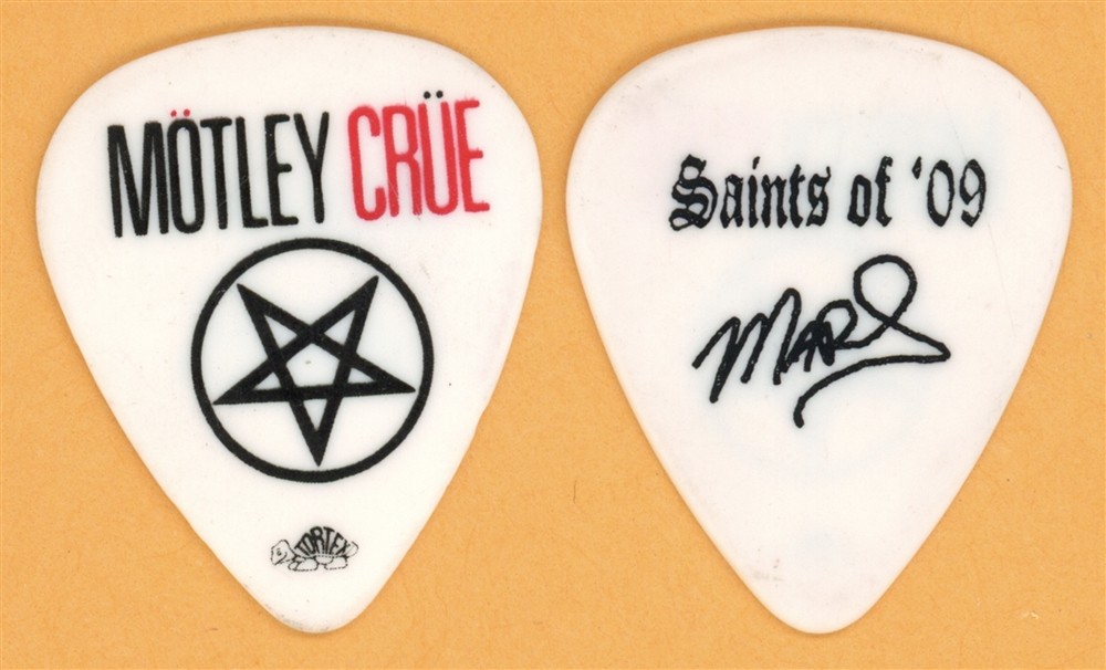 Motley Crue Mick Mars Vintage Guitar Pick - 2009 Saints of Los Angeles Tour