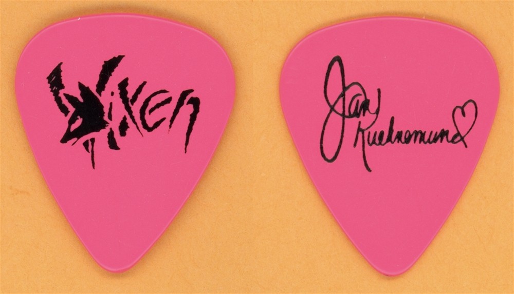 Vixen Jan Kuehnemund Vintage Guitar Pick - 1989 Rev It Up Tour