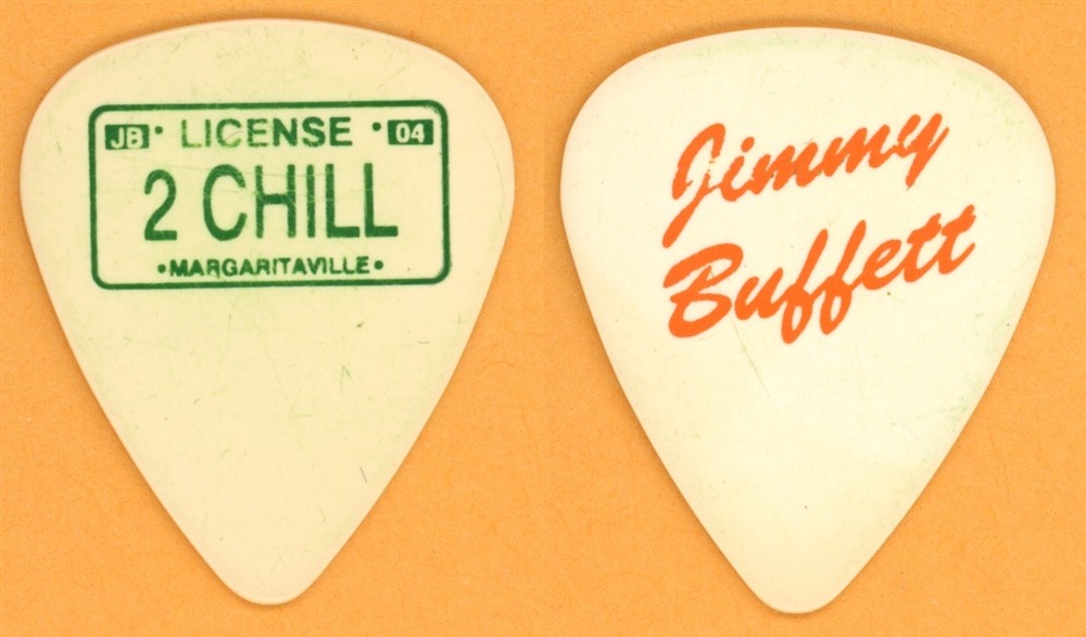 Jimmy Buffett License 2 Chill Vintage Guitar Pick - 2004 Tour
