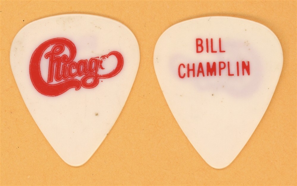 Chicago Bill Champlin 1st Custom Vintage Stage Guitar Pick - 1985 World Tour