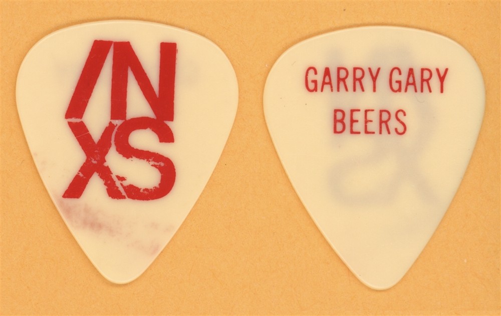 INXS Garry Gary Beers Guitar Pick - 1991 X Tour
