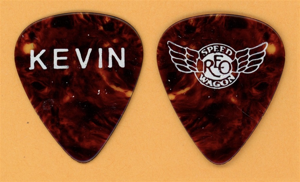 REO Speedwagon Kevin Cronin K. C. Slims Brown Guitar Pick - 1982 Tour (LAST 1)