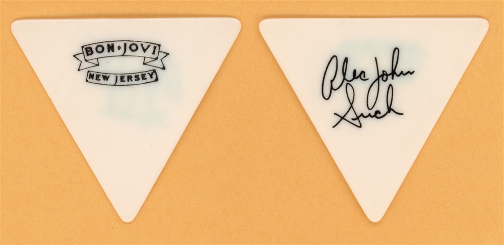 Bon Jovi Alec John Such Vintage Guitar Pick - 1988 New Jersey Tour - Small Logo