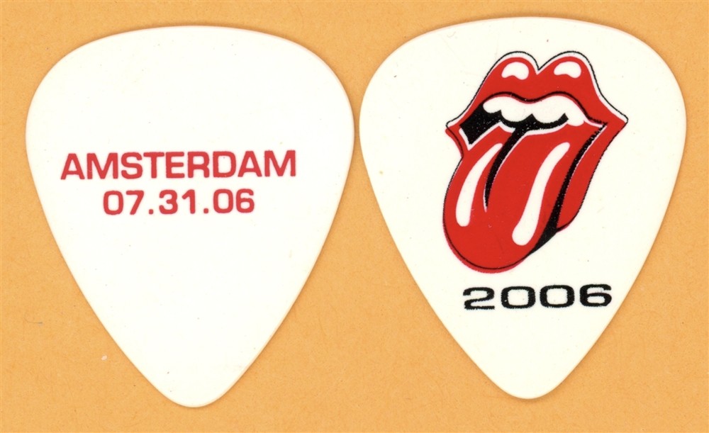 Rolling Stones Keith Richards AMSTERDAM Guitar Pick - 2006 Bigger Bang Tour