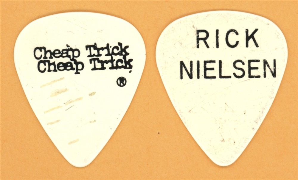 Cheap Trick Rick Nielsen Bone White 1st Guitar Pick - 1979 Dream Police Tour