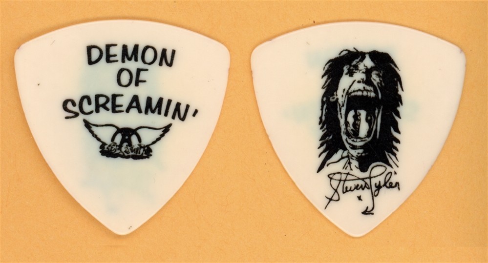 Aerosmith Steven Tyler Demon of Screamin' Vintage Guitar Pick - 1989 Pump Tour