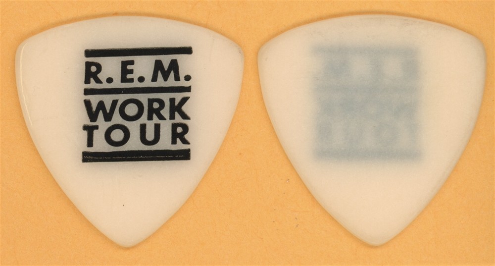 REM Mike Mills Vintage Authentic Guitar Pick - 1987 Work Tour