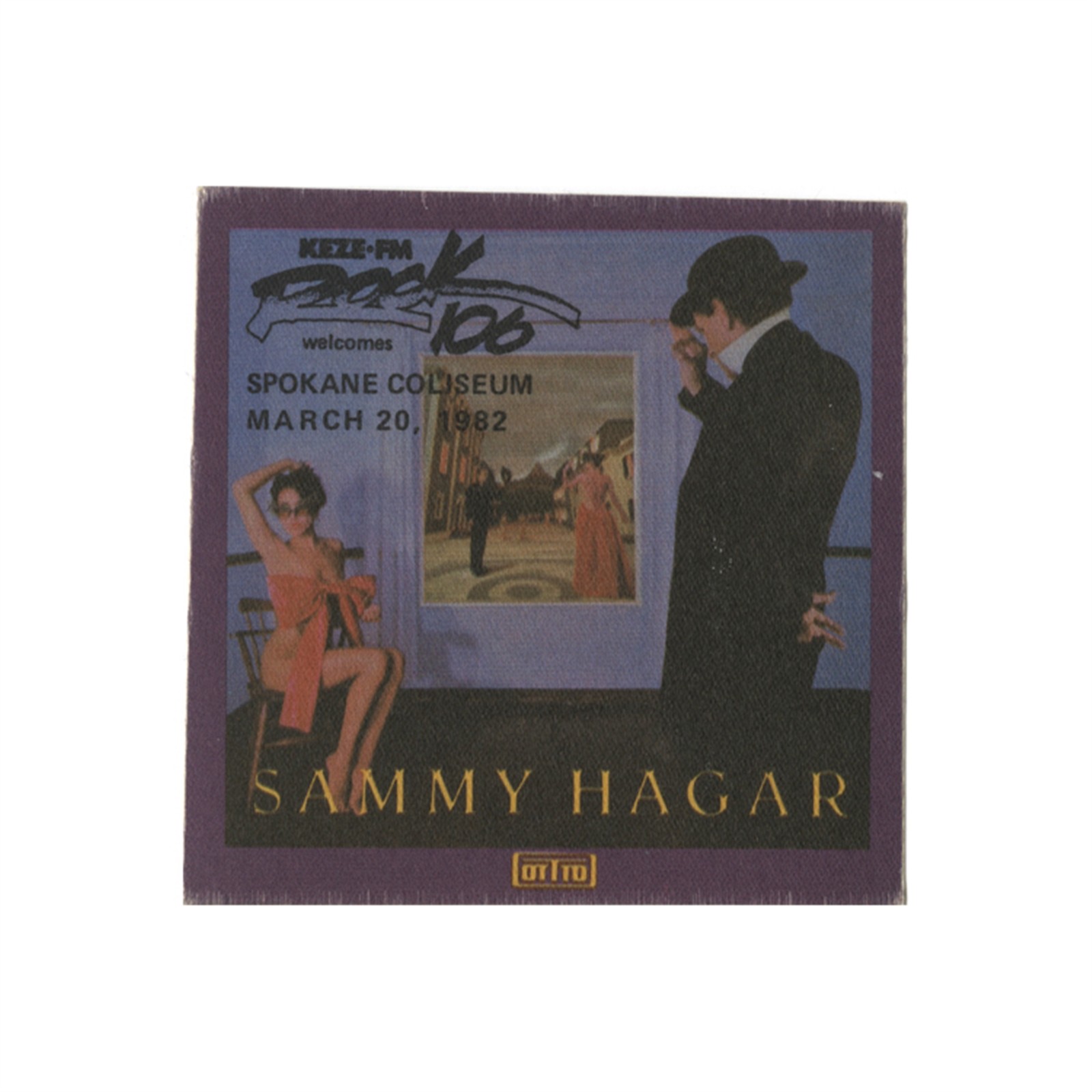 Sammy Hagar 1982 Standing Hampton Concert Tour Radio Promo Backstage Pass