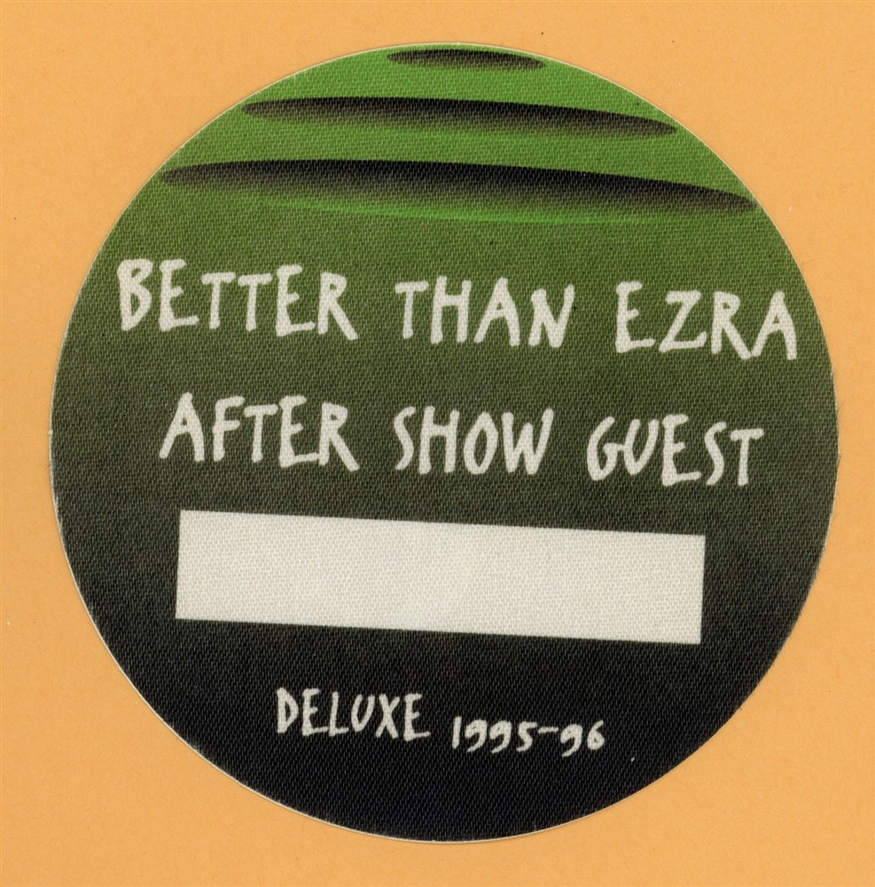 Better Than Ezra 1995 Concert Tour Backstage Pass