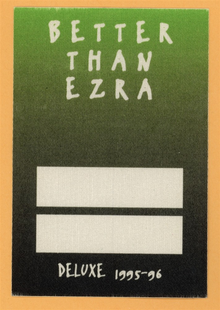 Better Than Ezra 1995 Concert Tour Backstage Pass