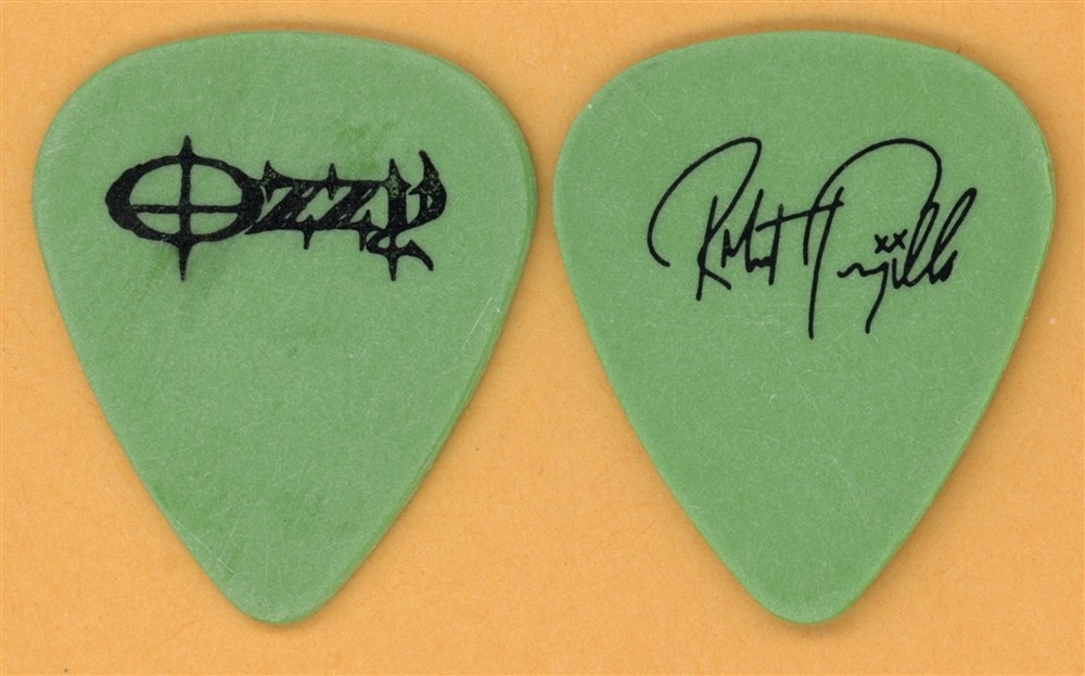 Ozzy Osbourne Robert Trujillo Metallica Vintage Guitar Pick - 2002 Tour