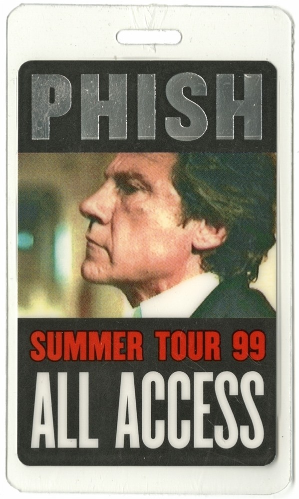 Phish 1999 Concert Tour Laminated Backstage Pass Harvey Keitel Reservoir Dogs
