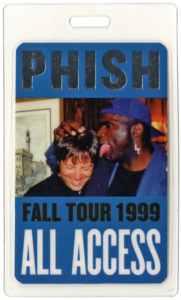 Phish 1999 Concert Tour Laminated Backstage Pass Lawrence Taylor Jon Fishman