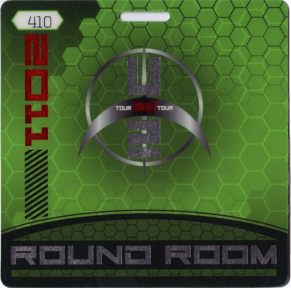 U2 2011 360 Degrees Concert Tour Foil print Laminated Backstage Pass