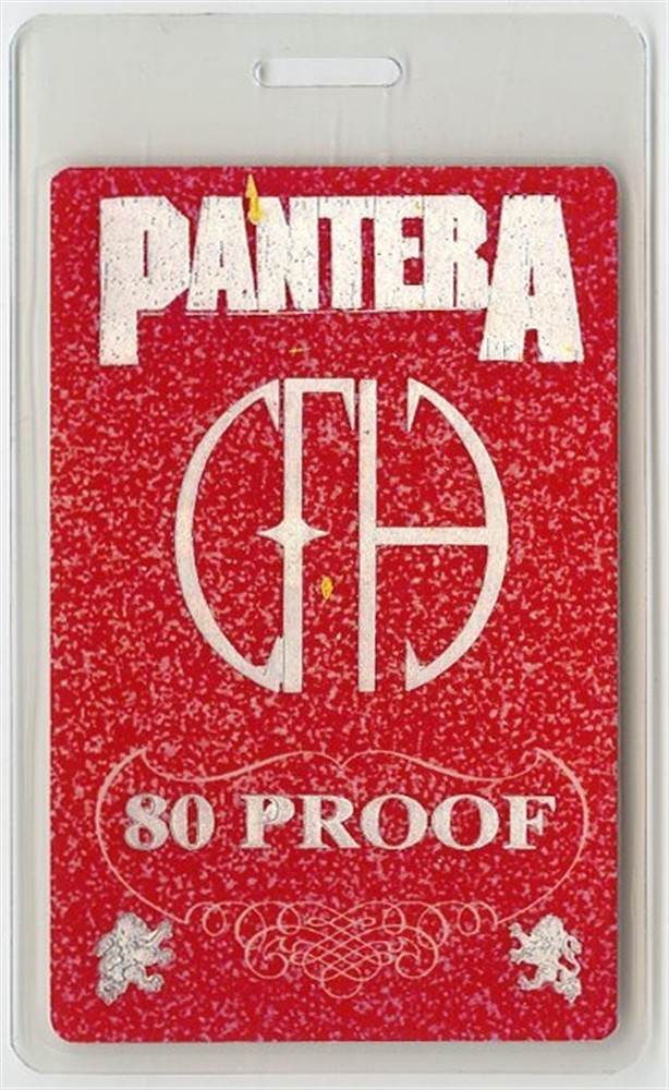 Pantera 1990 Cowboys From Hell Concert Tour Laminate Backstage Pass