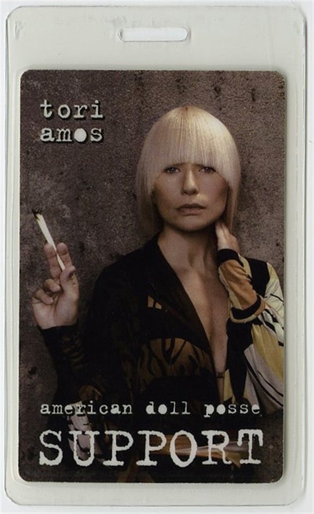 Tori Amos 2007 American Doll Posse Concert Tour Laminated Backstage Pass