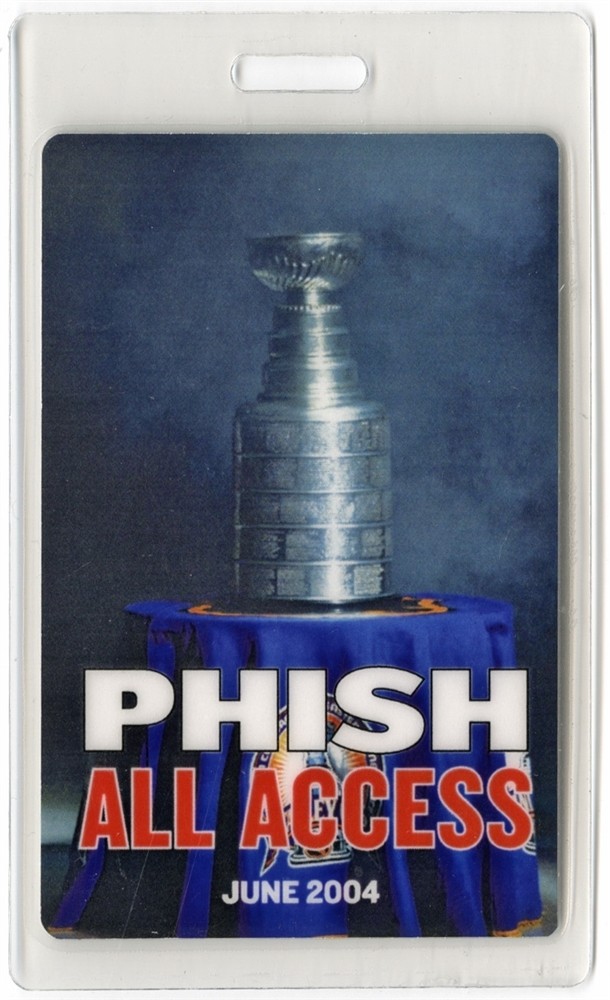 Phish 2004 Undermind Concert Tour Laminate Backstage Pass Stanley Cup All Access