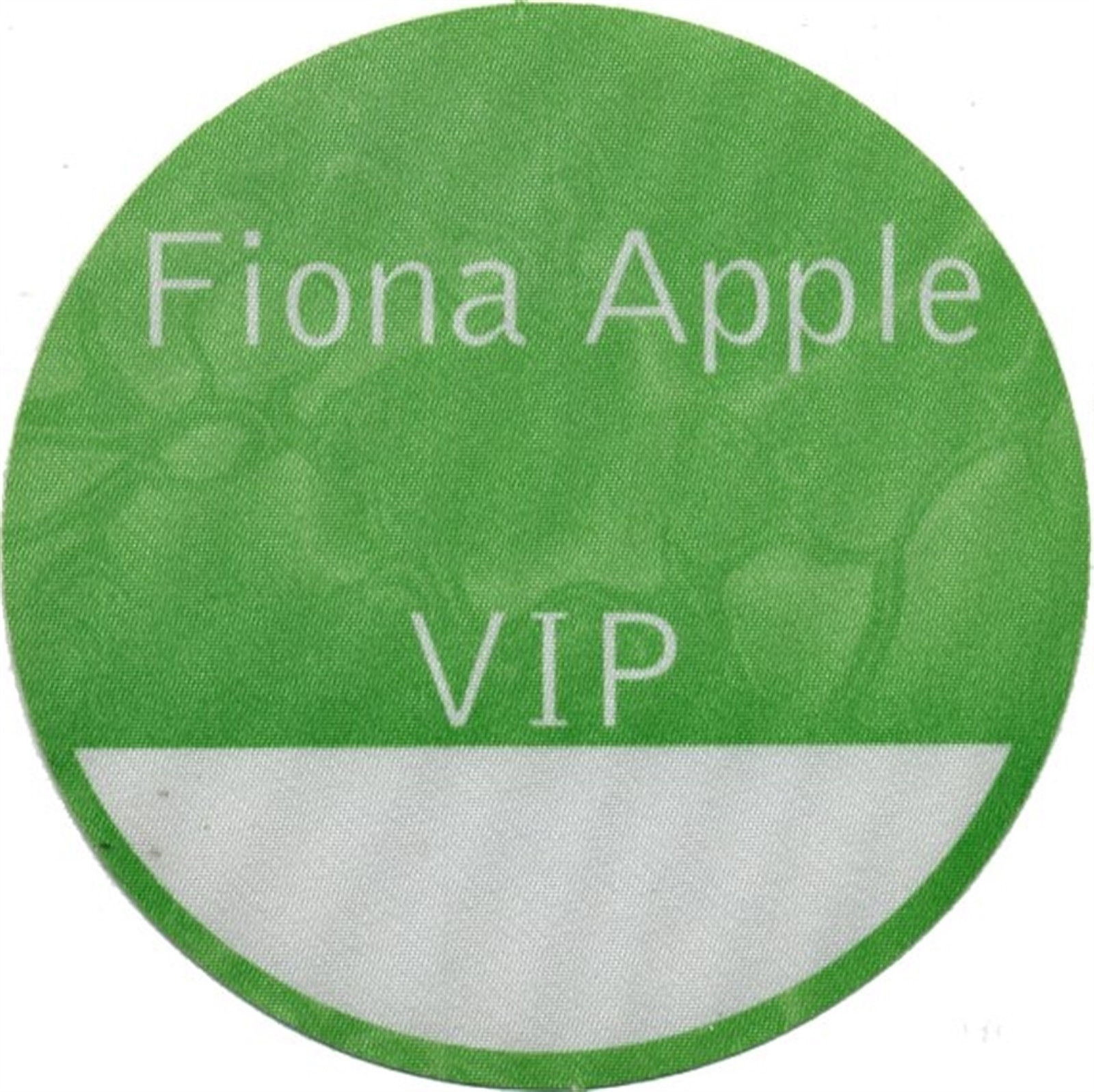 Fiona Apple 1997 Tidal Concert Tour VIP Backstage Pass
