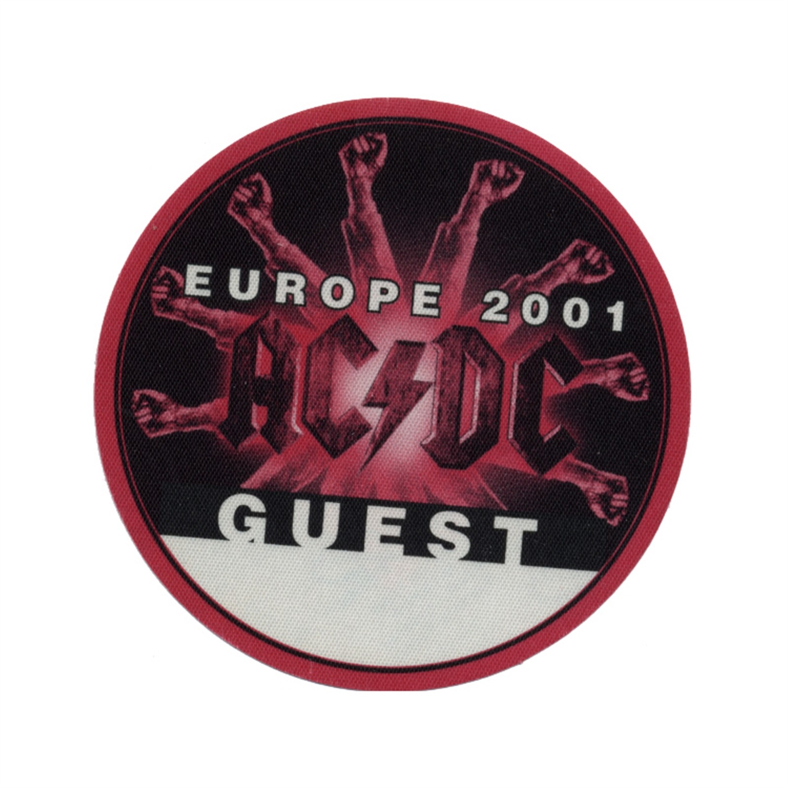 AC/DC 2001 STIFF UPPER LIP CONCERT TOUR GUEST BACKSTAGE PASS – EU COLLECTIBLE MEMORABILIA