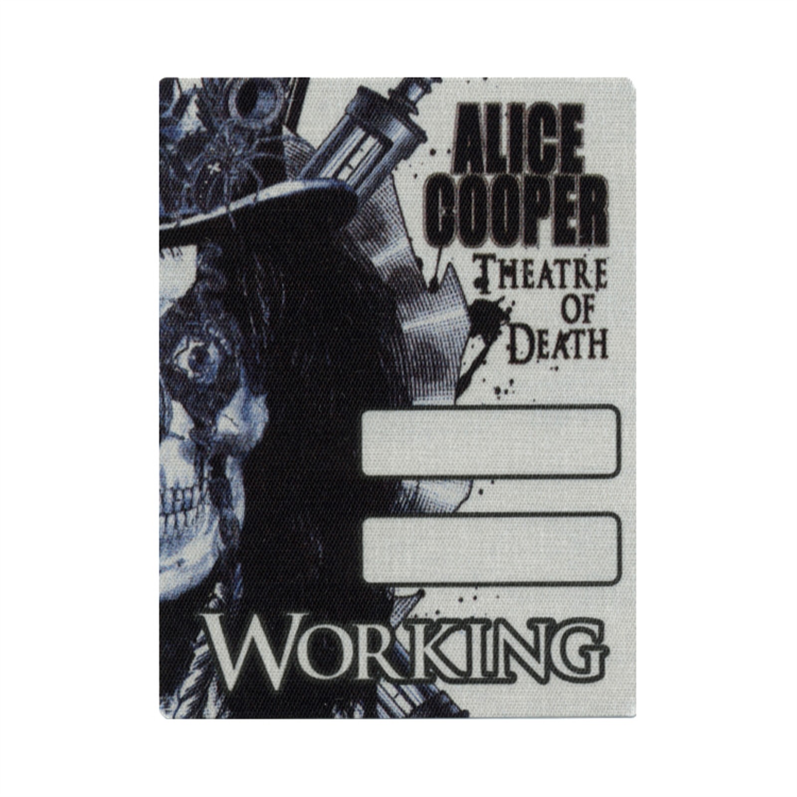 Alice Cooper 2009 Theatre of Death Concert Tour Working Backstage Pass