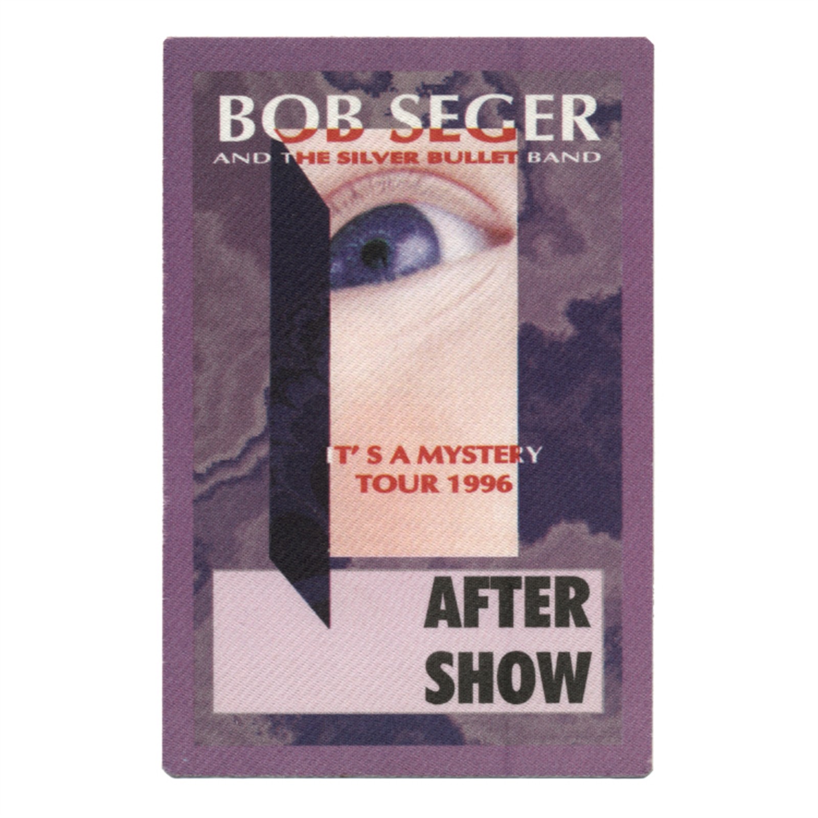 Bob Seger 1996 It's a Mystery Concert Tour After Show Backstage Pass